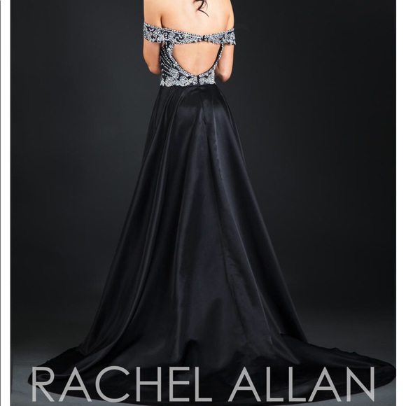 Rachel Allan Gown Black Dress - Picture 2 of 8